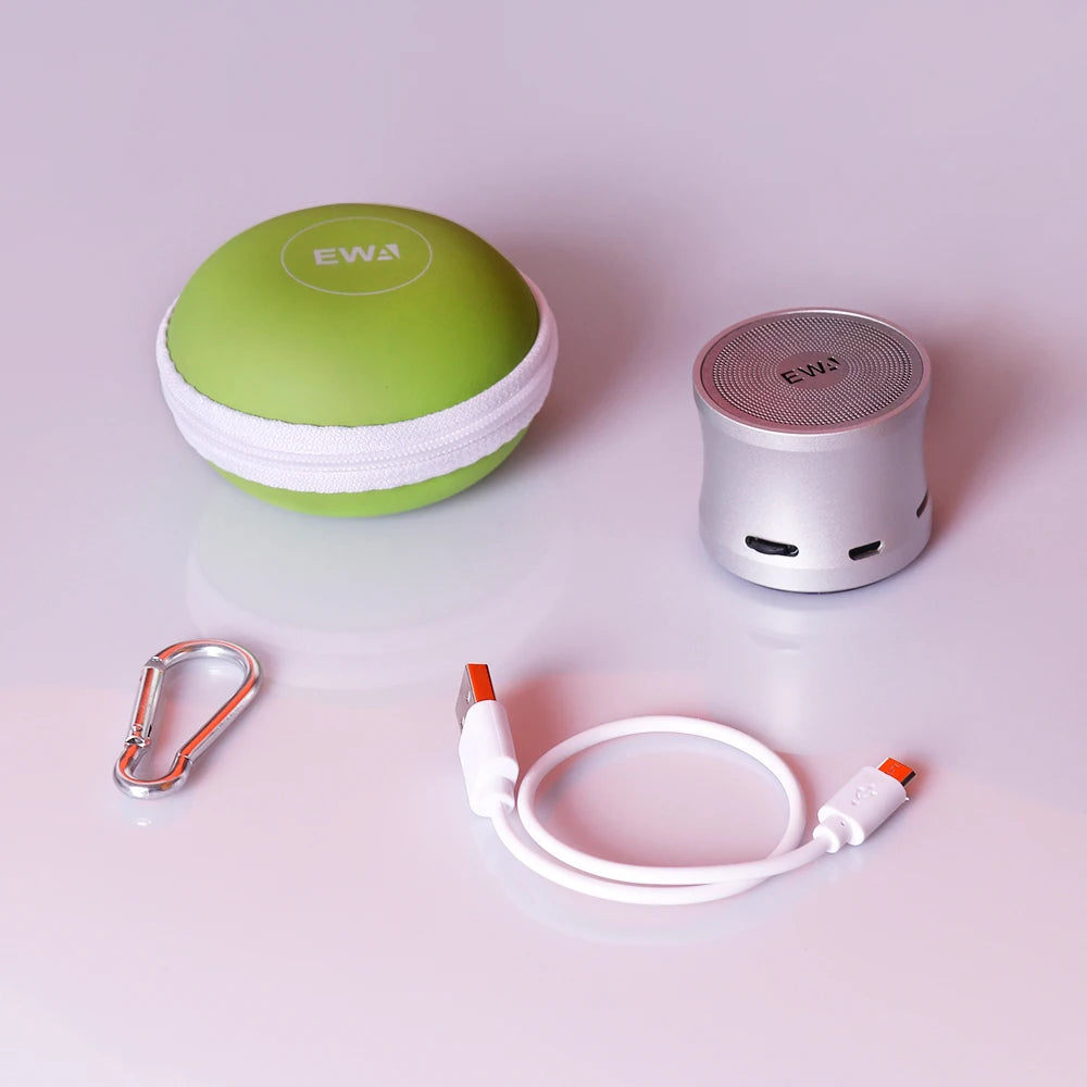 EWA A109Mini Bluetooth Speaker Super Booming Bass Distortion-Free At Maximum Volume Extremely Compact Size Ultra-Portable