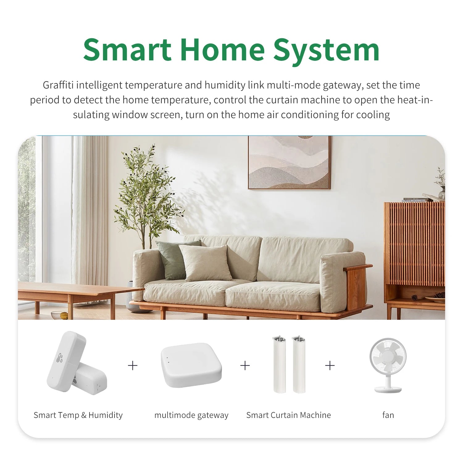 WiFi Hygrometer Tuya Smart Devices Temperature Sensor Smart Life Products Temperature And Humidity Monitoring Smart Home System