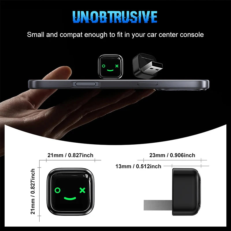 Wireless CarPlay Android Auto 2in1 AI Smart Box Carplay Wireless Android Auto Mini Car Play Adapter Bluetooth for The Car