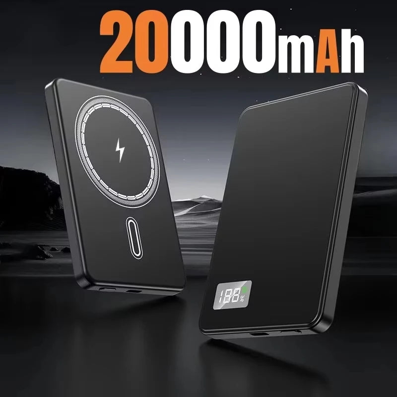 500000mAh Magnetic Power Bank  Fast Charging  Portable Wireless PD22.5W Fast Charging External Battery for Magsafe for iPhone