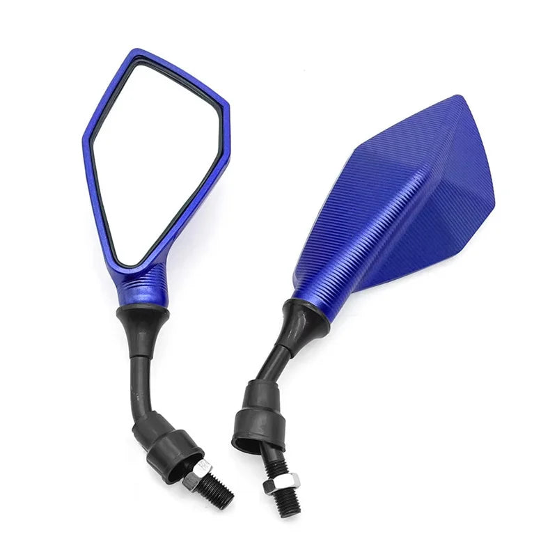 Motorcycle Mirrors Red M10 ABS Motorcycle Rearview Mirrors Scooter E-Bike ATV Dirt Bike Rear View Mirrors HD Side Mirror