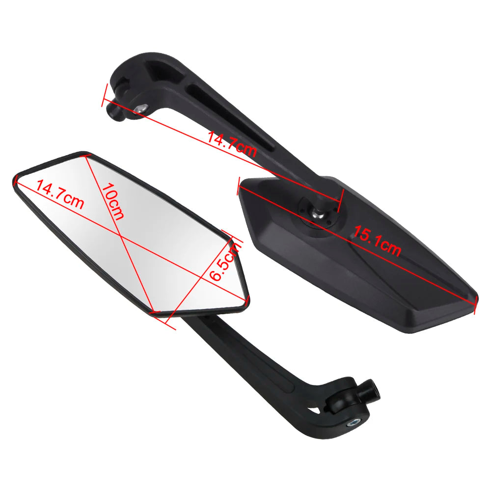 Motorcycle Handlebar Mirror Rearview Motorcycle Bar End Mirror For Cafe Racer Scooter Motocross Mirror 8/10mm