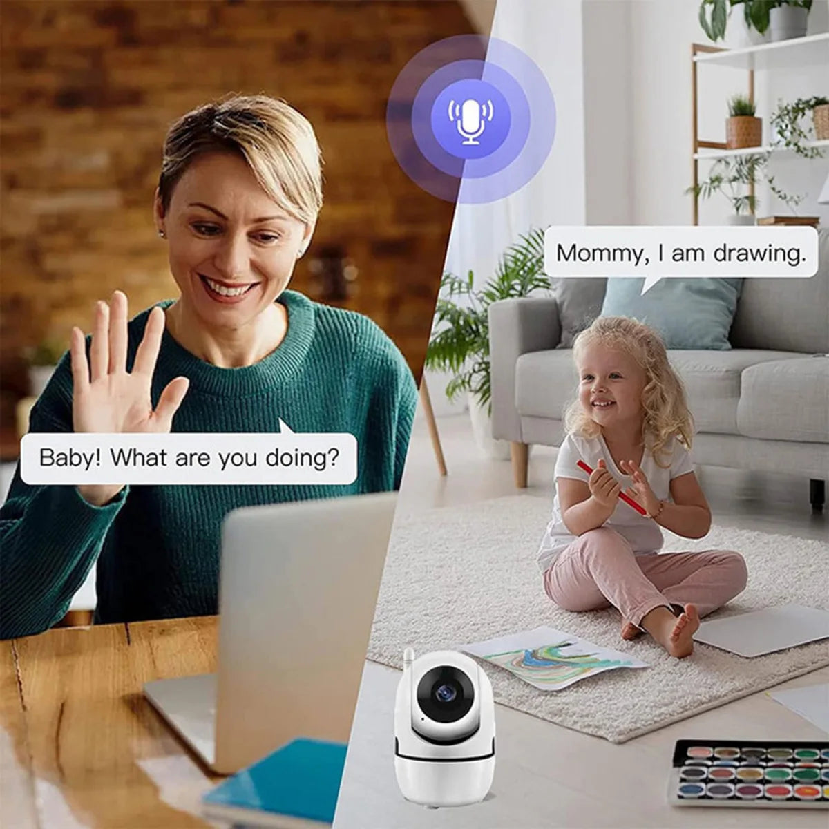 Mini Camera Smart Home Auto Tracking 1080P Wifi IP Camera Full Network Wireless CCTV Video Baby Security Camera