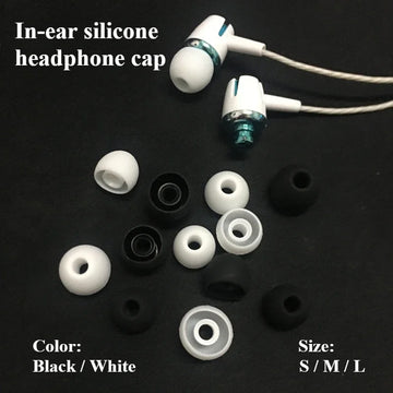 Silicone Replacement Eartips Earbuds Cushions Ear Pads Cover Hearing Aid Headset Cap for In-Ear Headphones Earphones Accessories