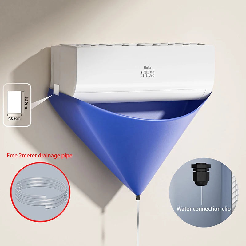 Air Conditioner Cleaning Bag with Pipe Ac Cleaning Kit Cleaner Cover Waterproof Home Air Conditioning Filter Washing Aircon Tool