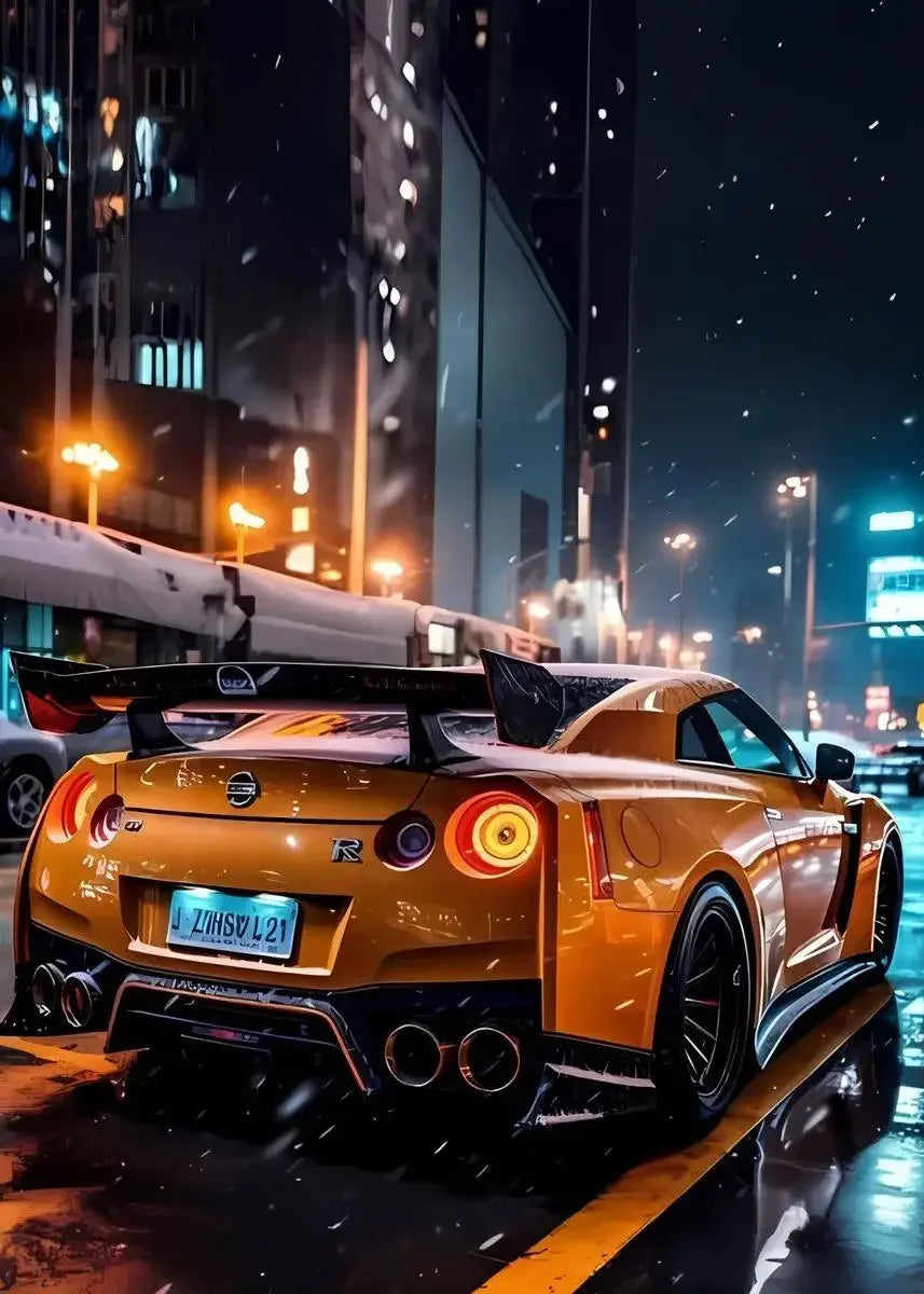 Car Wall Art Picture GTR Vehicle Modern Canvas Painting Poster and Prints for Living Room Bedroom
