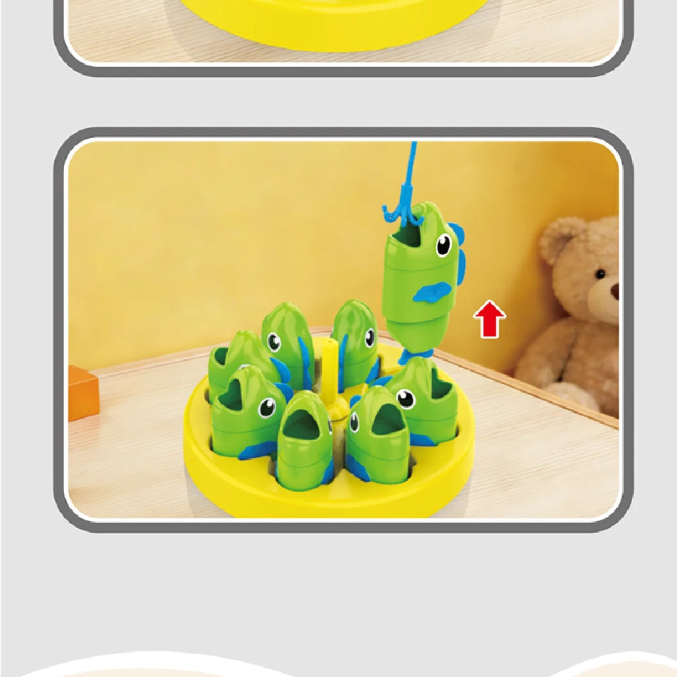 Fishing Battle Board Game Kid Fishing Master Toy Fish Body Stretchable Long Short Competition Family Interaction Educational Toy
