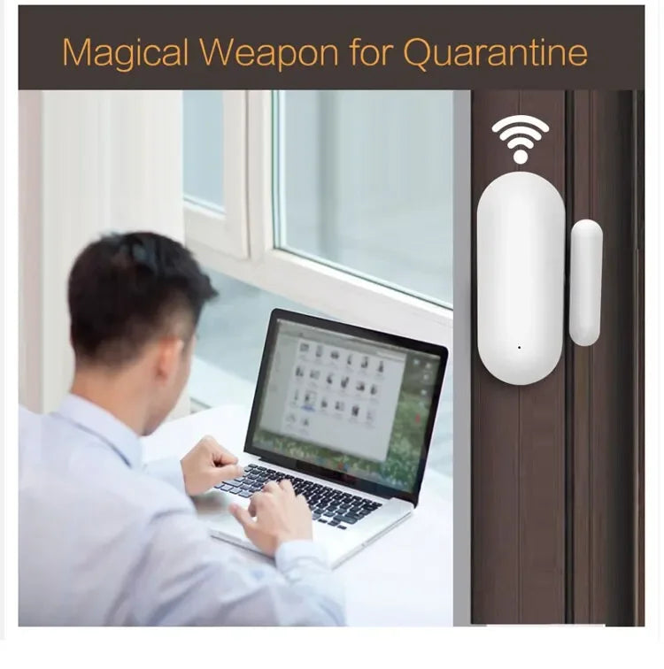 Tuya Smart WiFi Zigbee Door Sensor Smart Home Open Close Detector Smartlife App Control Notification Compatible