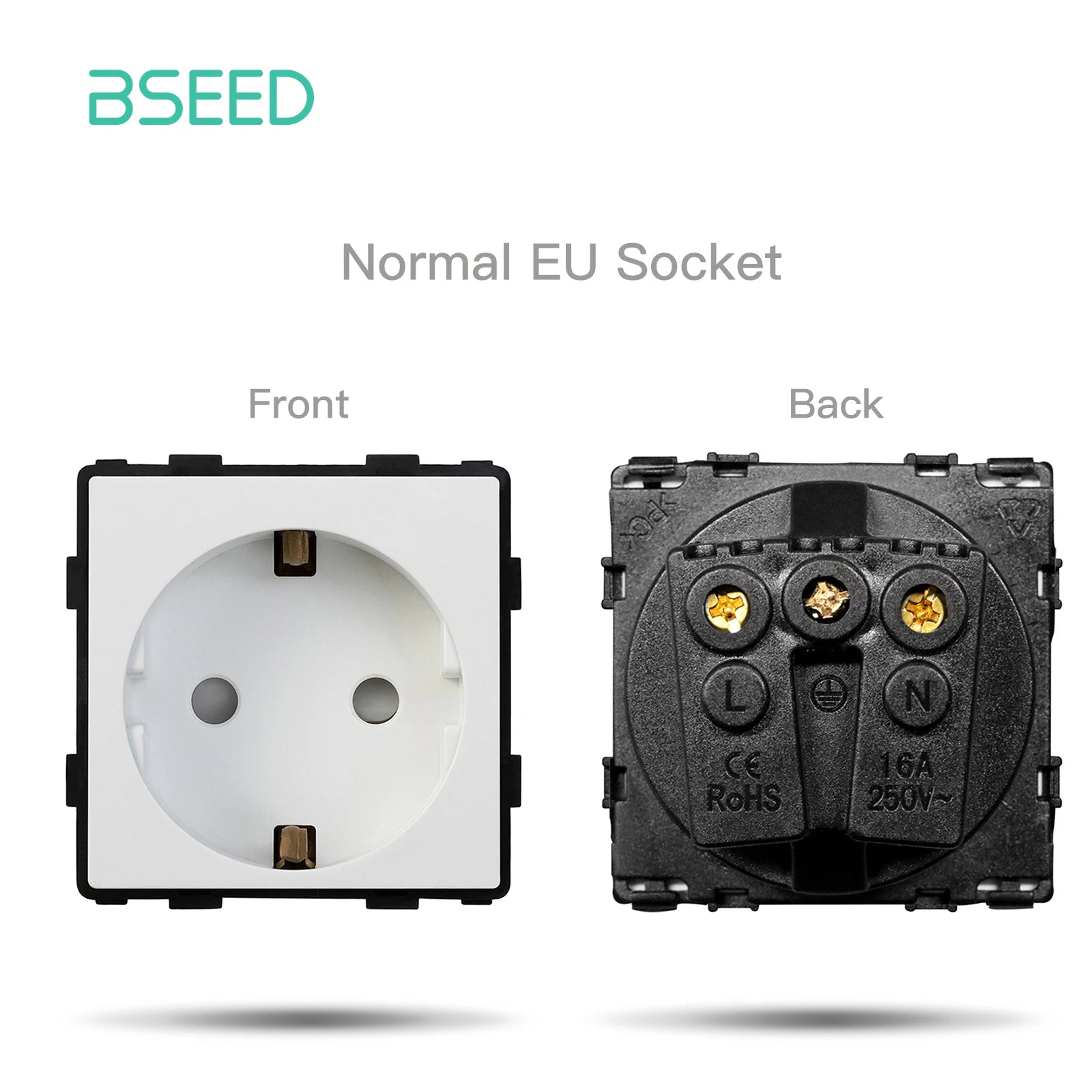 BSEED Wifi Roller Shutter Curtian Dimmer Touch Switches Glass Panel EU Socket Tuya Smart Plug Spare Parts DIY Free Combination