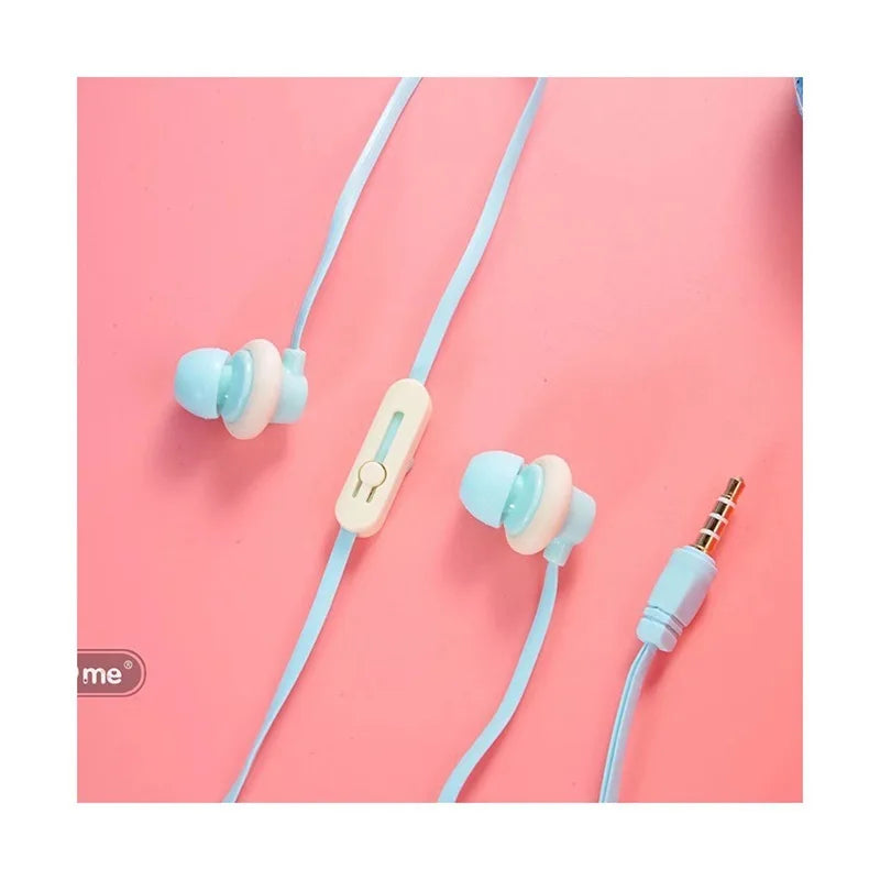  Q17 Macaron Donut Wired Earphones: Cute Cartoon Design & Clear Mic 