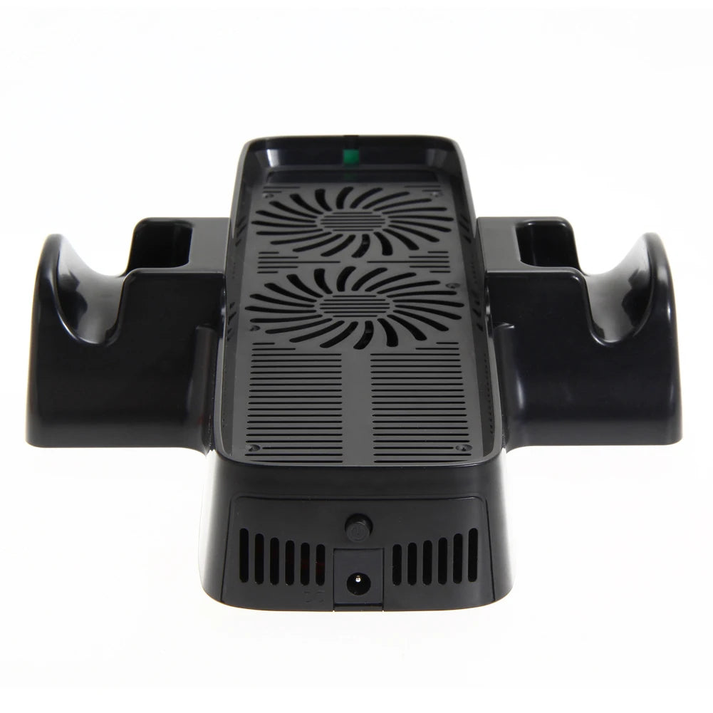 Console Cooling Fan  for XBOX 360 Game Controller ABS Cooling Fan Heat Dispersion with Dual Dock Stand USB Cable Accessories
