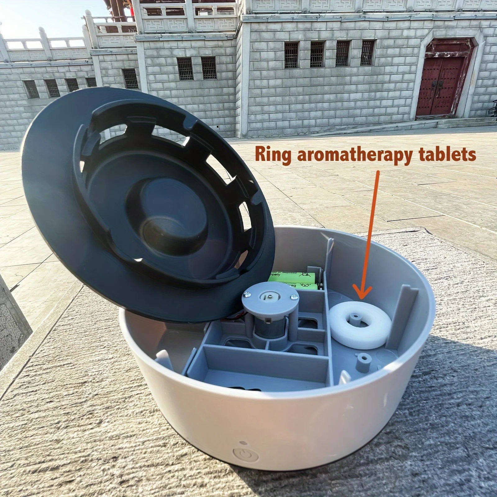 Smart  Ashtray Air Purifier,Remove Secondhand Smoke and Tobacco Odor Instantly,Batteries Not Included, Ring aromatherapy tablets
