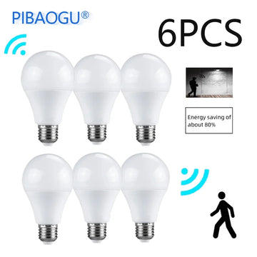 PIR Motion Sensor Light Bulbs E26 110V LED Lamp Auto Smart  LED Bulb Energy Saving Bombillas Bedroom Kitchen Porch Lighting