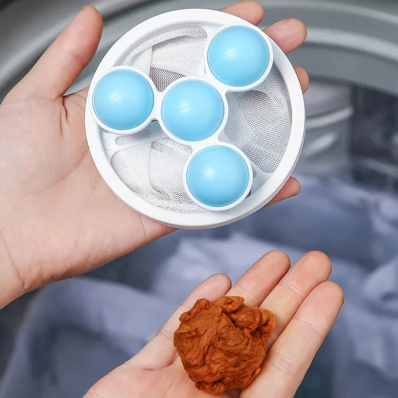 Washing Machine Hair Catcher Pet Hair Removal Floating Clothes Collector Filter Mesh Dirty Fiber Laundry Bag Cleaning Tools 2025