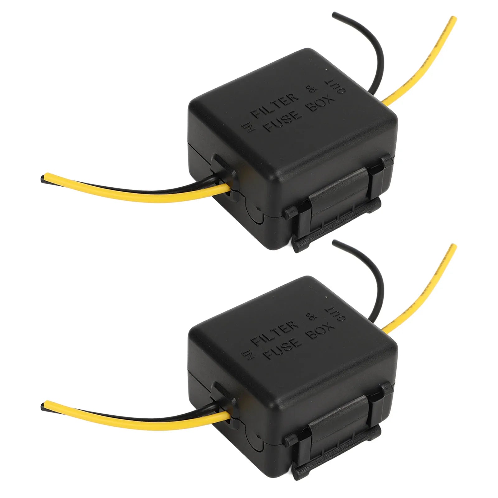 2Pcs Car Power Filter Stereo Noises Reduction Stereo Noise Suppressor Reducer 12V Interference Proof for Equalizers Amplifiers