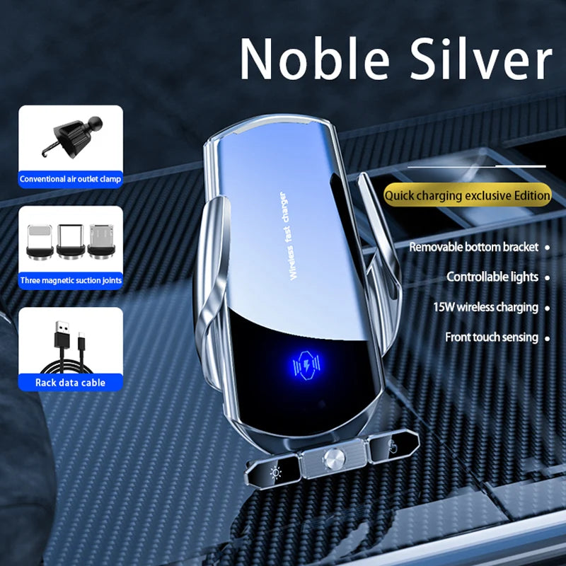 Car wireless charger Magnetic Cell Phone Holder Mobile Phone Stand in Car GPS Support 360° Rotatable Mount For iPhone Xiaomi