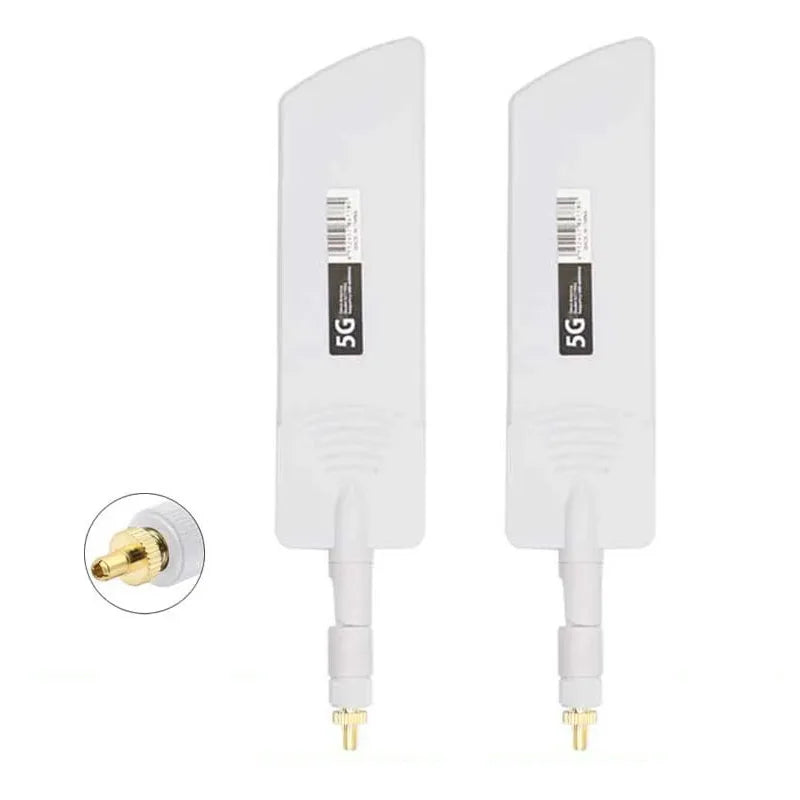 2-piece set, 5G 4G SMA external antenna, suitable for modems, routers, 40dBi folding signal amplifiers, wide range 600~6000Mhz