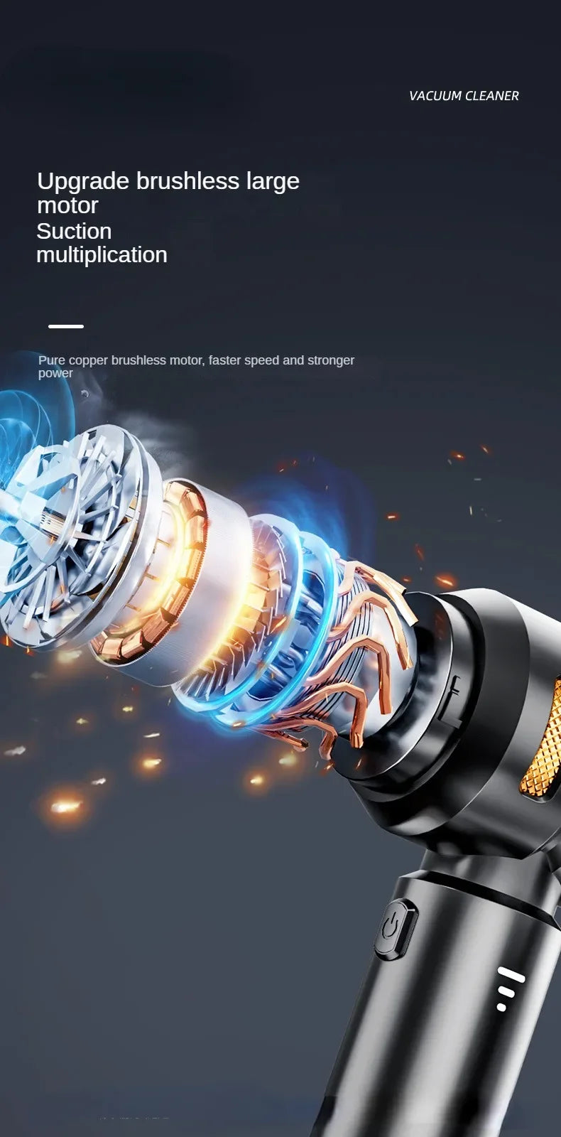 2026 New Car Vacuum Cleaner Strong Suction Cordless Wireless Cleaner Portable HandHeld Vacuum Cleaner Cleaning Machine
