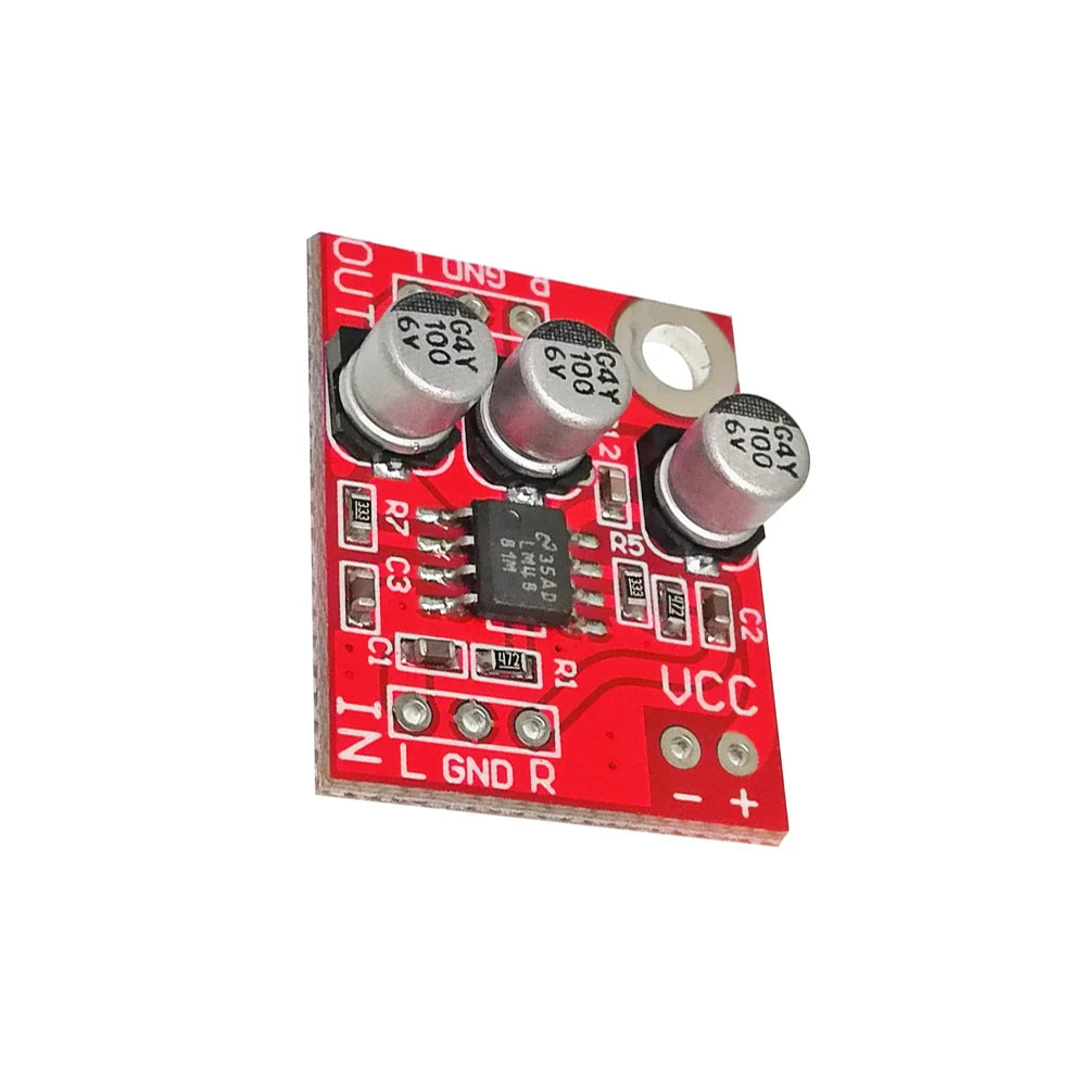 LM4881 Headphone Amplifier Board for Power Amplifier Pre-amplifier Module Mini Audio Preamplifier Amplifiers 2.7-5.5V 25*20mm
