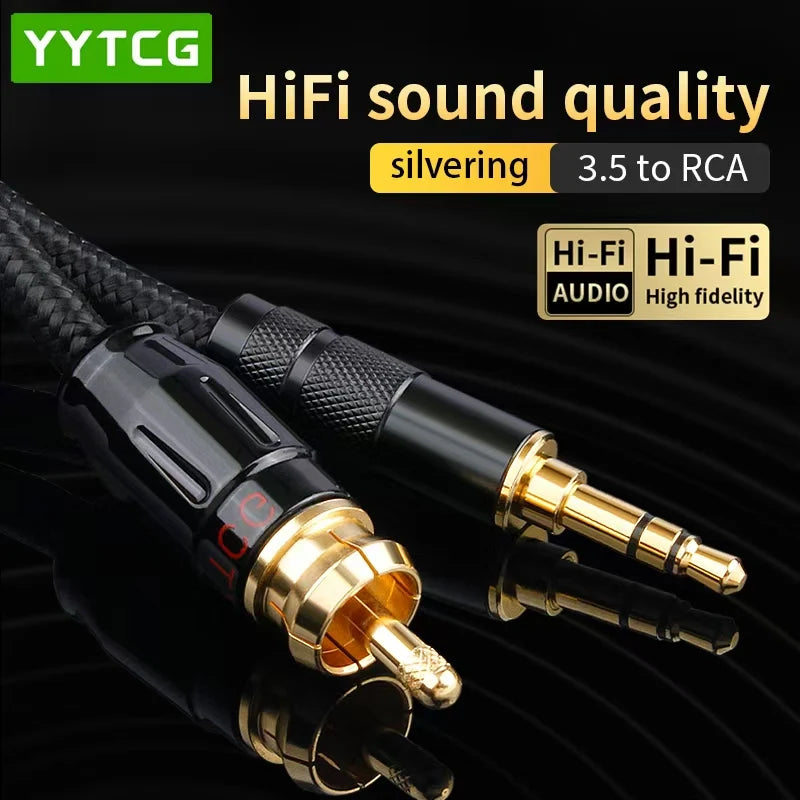 HIFI 3.5mm To RCA SPDIF Coaxial Digital Audio Cable SPDIF Coaxial Cable HiFi Home Theater For Computers Amplifier Decoder XiaoMi