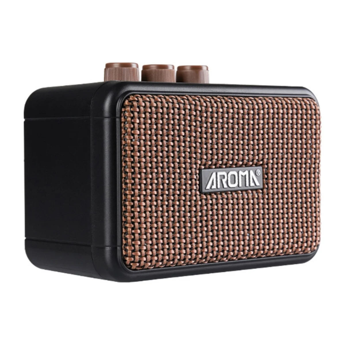 Aroma AG-04 Guitar Amplifier 5W Output Dual Speaker w/BT Wireless /Rechargeable Battery/Headphone Aux Jack Guitar Amp