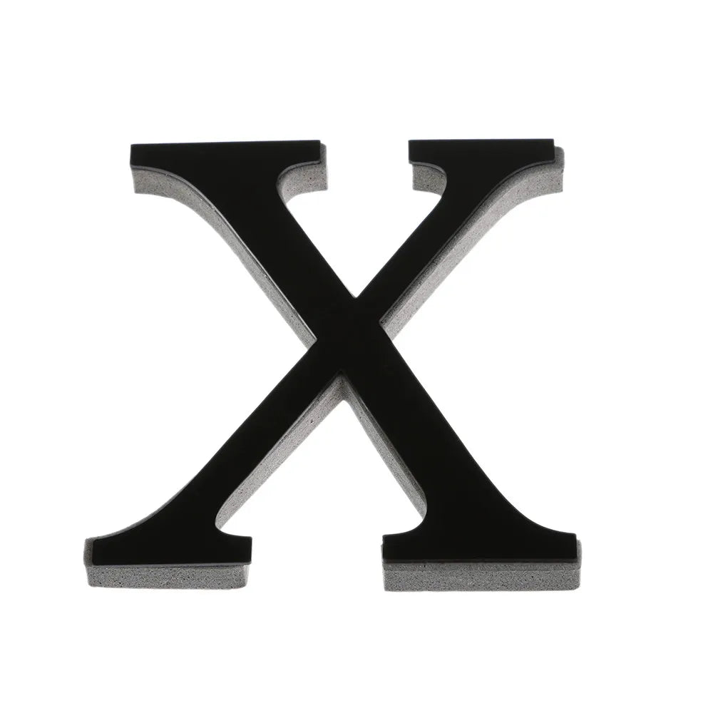 26 Letters Wall Sticker 3D DIY Mirror Acrylic Decals Home Decor Wall Art Mural for party wedding Christmas Retro Wall Art