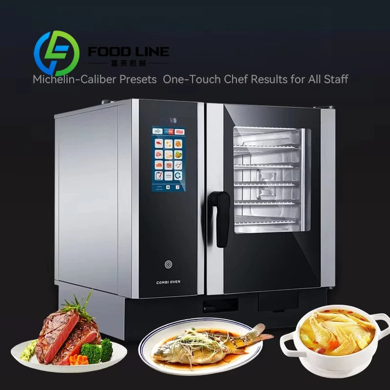 Commercial High Capacity Steam Oven Smart Baking Roasting Multifunction Intelligent Kitchen Equipment for Large Scale customize