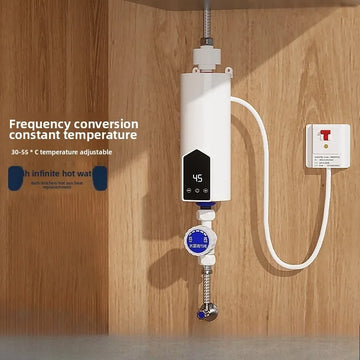 Instant Water Heater 220V 3000W-5500W Portable Electric Heaters for Bathroom Hot Water Shower and Home Kitchen Heating