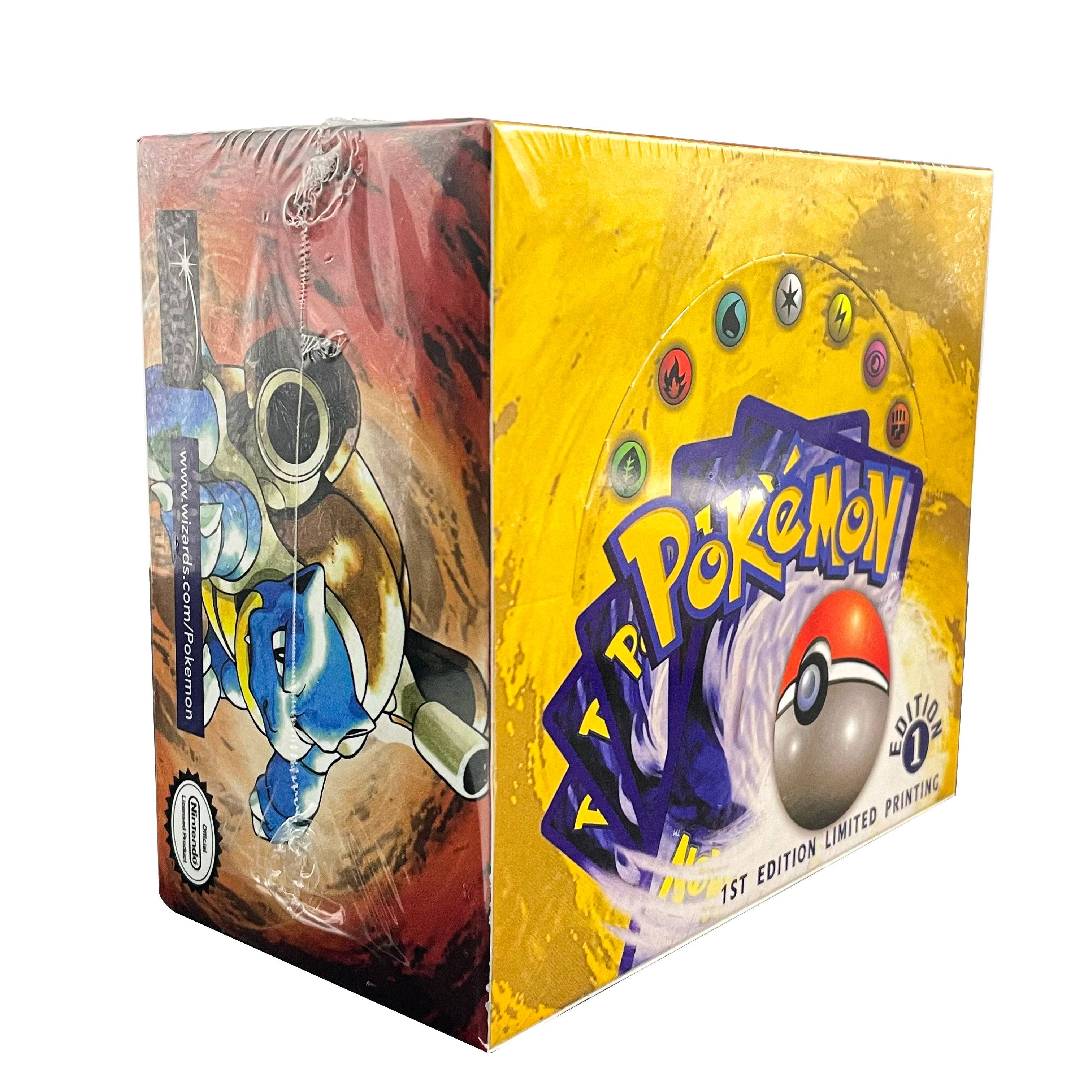 PTCG 102Pcs/396Pcs PKM Base Set 1ST Edition Whole Set Booster Box (Revised Unlimited Edition) Wizards Trading Card Battle Game