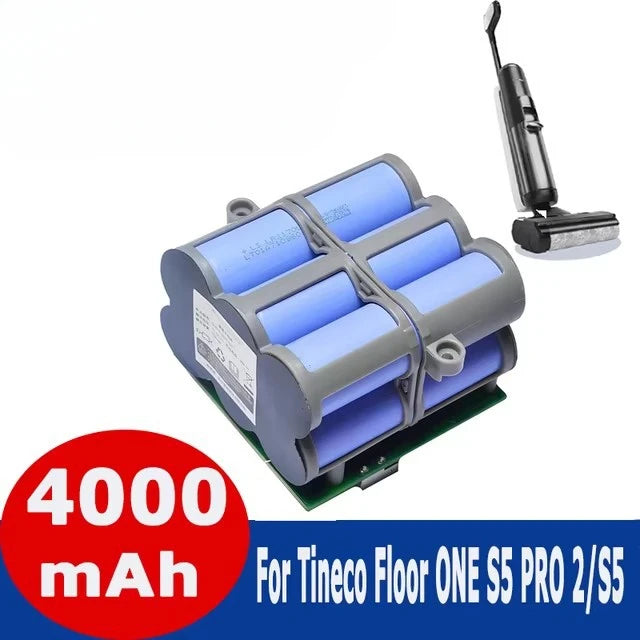 21.6V Replacement Battery for Tineco FLOOR ONE 2.0 S5 PRO 2 S5 Smart S5 Steam Floor Scrubber Accessories Parts 5000mAh