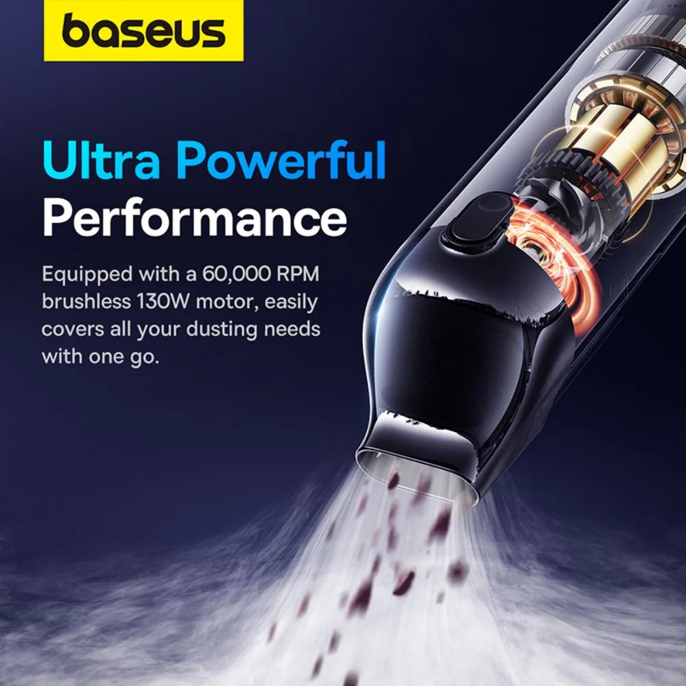 Baseus A5 16000Pa Wireless Car Vacuum Cleaner Powerful Portable Handheld Automotive Vacuum Cleaner for Car Inner Cleaning Home