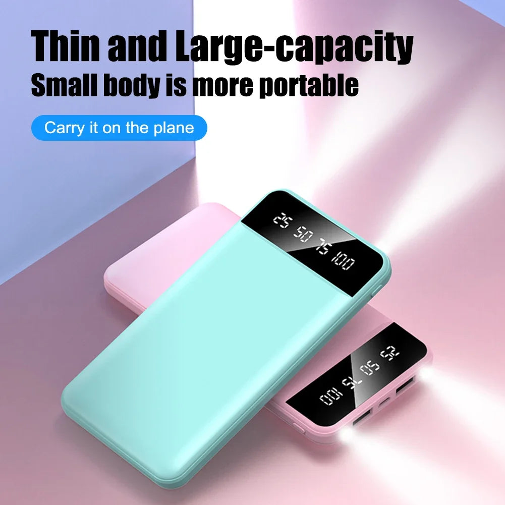 50000mAh Portable Power Bank Charging Intelligence Digital Display External Battery Pack Dual USB For Fast Heating Vest Jacket