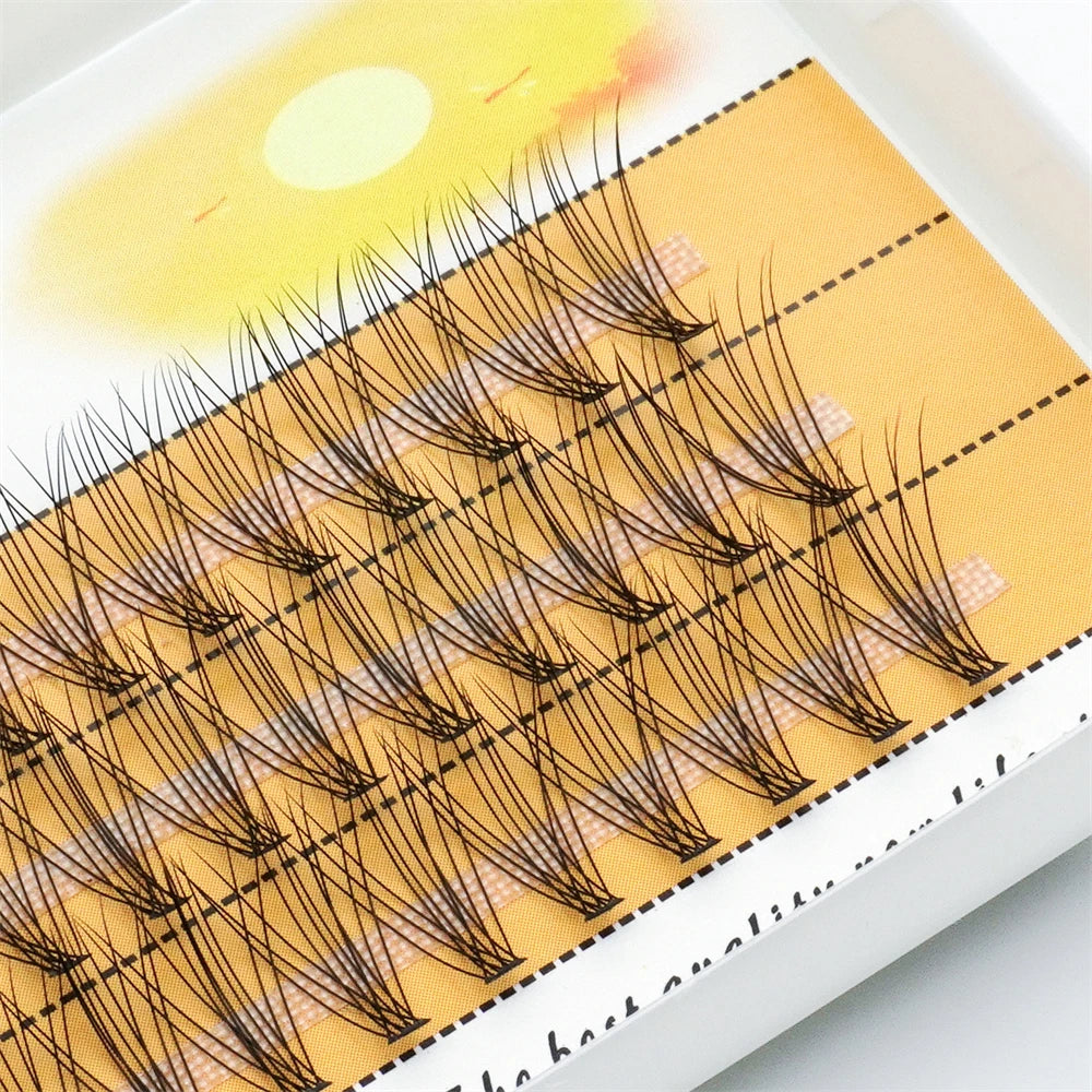 10D Eyelash 60 Clusters Professional Grafting Eyelash 3D Natural False Eyelash Personal Eyelash Extension Natural False Eyelash