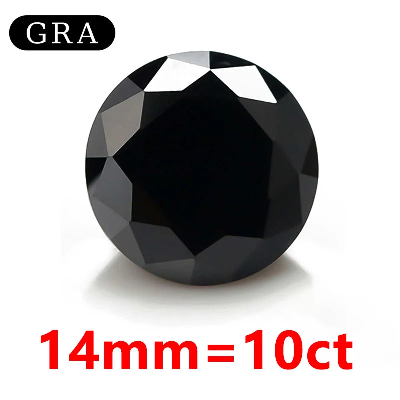 DJMAX Factory Direct Sales Moissanite Loose Stone D Color Moissanita Gemstone Lab Grown Diamond Certified Black Moissanite Stone