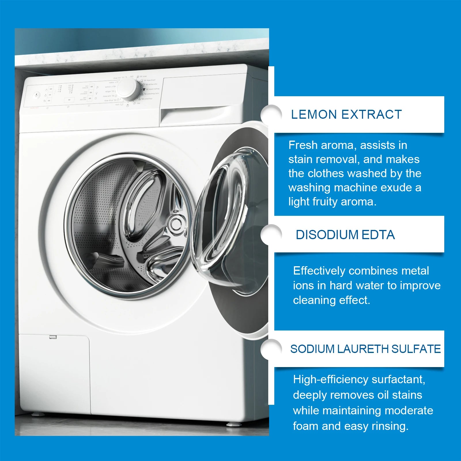 12PCS Washing Machine Cleaning Effervescent Tablets Deeply Cleans Stubborn Dirt Eliminates Odors Mild No Residue For All Models