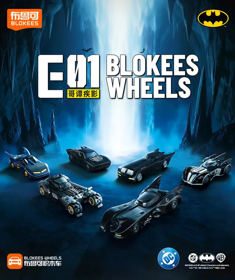 Blokees DC Marvel Hero Batman Star Edition Series  Blind Box Toy E01/E02 6PCS Batman Motorcycle Toy Collectible Perfect Gift