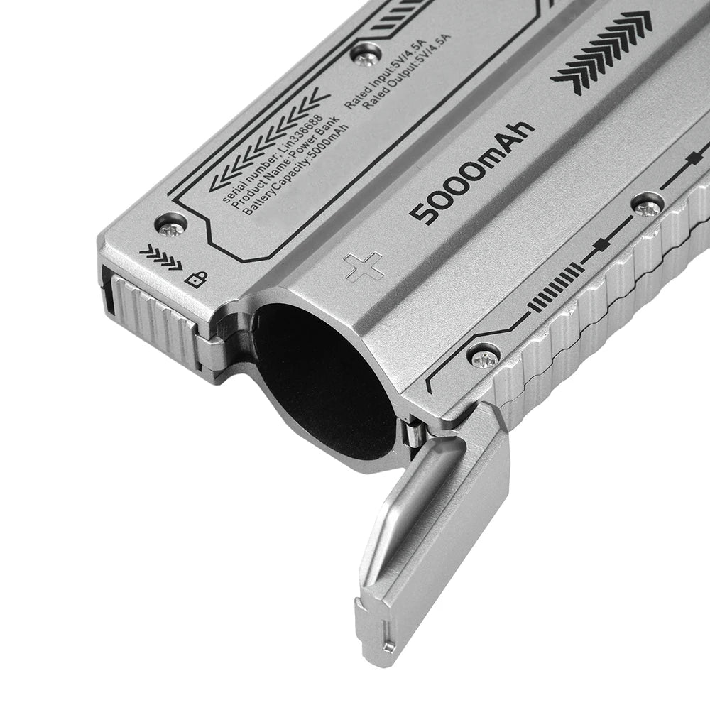 PD20W Power Bank Case High-Capacity 21700 Battery Case Fast Charging Built-in Cable Detachable DIY Power Bank Box