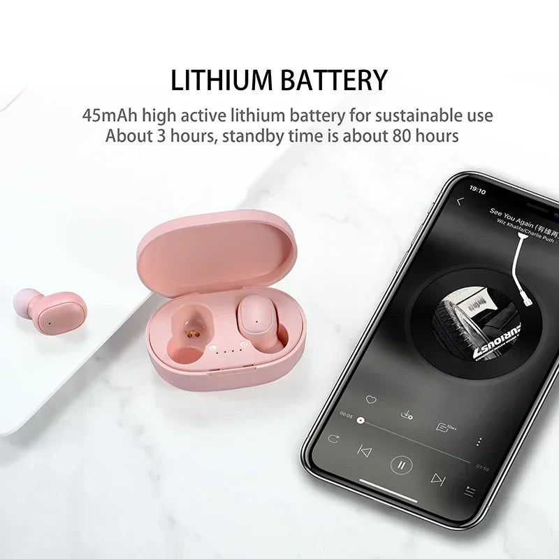 Original A6S TWS Headset Wireless Earphones Bluetooth Headphones Sport Stereo Fone Bluetooth Earbuds
