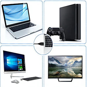 USB Desktop Microphone 3.5mm Omnidirectional PC Laptop Computer Mic for Computer Gaming Recording Chatting Singing Meeting