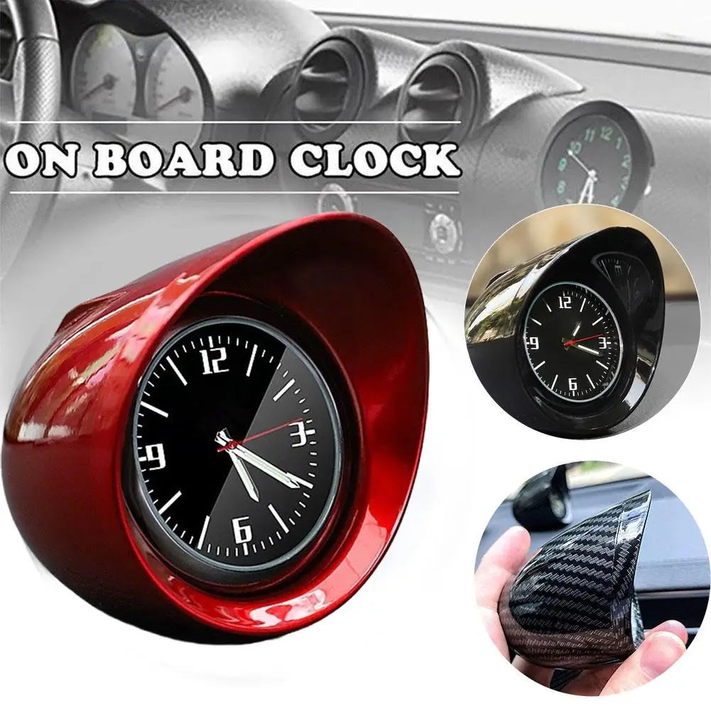 Car Clock Luminous Mini Automobiles Internal Stick-On Digital Watch Mechanics Quartz Clocks Auto Ornament