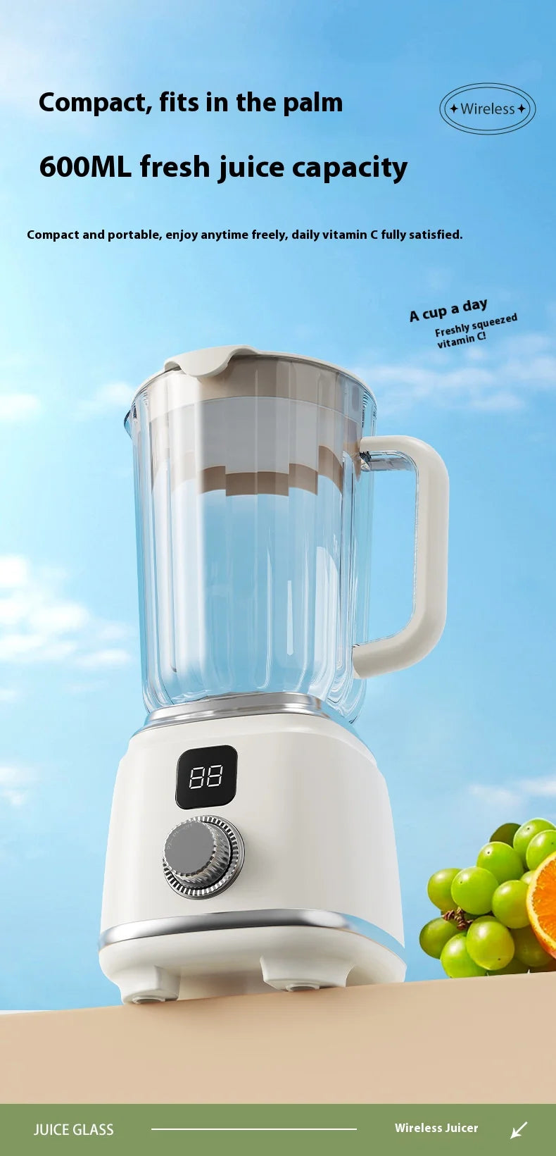 New Home Blender 10 Blades 3000mAH Multifunctional Juicer Ice Crusher Juice Extractor High Juice Rate Kitchen Tools