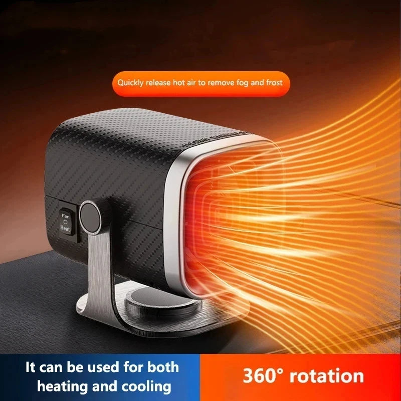 New Car Heater 12V/24V Electric Cooling Heating Fan Electric Heater Fan Windshield Defogging Demister Defroster Car supplies
