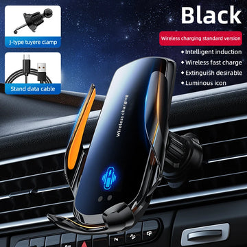 1PC updated car wireless phone holder with wireless charging, universal ventilation components, 360 ° rotating arm, USB connecto