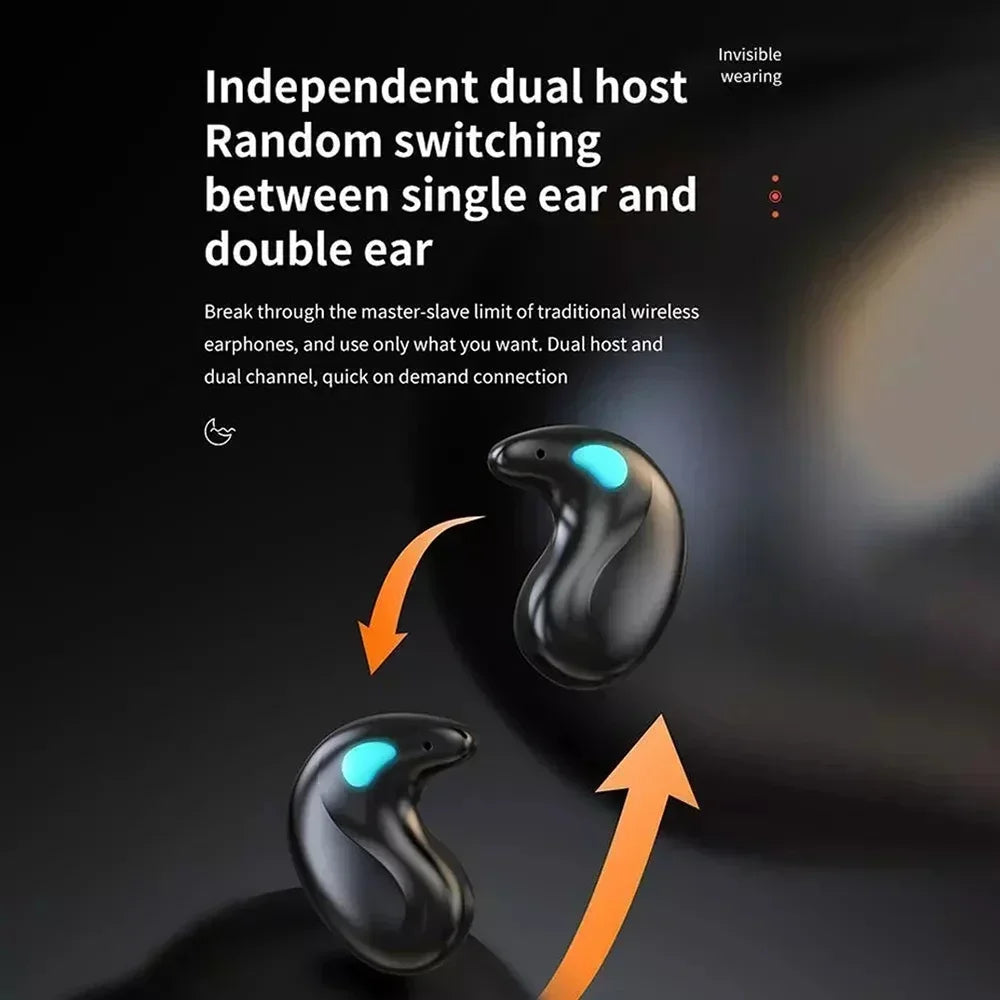 X55 Mini Earphone Wireless Earphone Headphones Noise Reduction Sport Game Sleep Bluetooth 5.3 Earbuds HIFI Stereo Music Headset