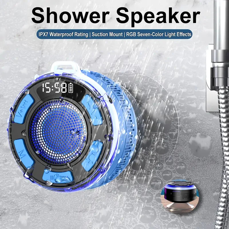 Wireless Bluetooth S3 Speaker IPX7 Waterproof LED Light Strong bass Bluetooth speaker Type-C S3 IPX7 Waterproof 1100mAh with Mic