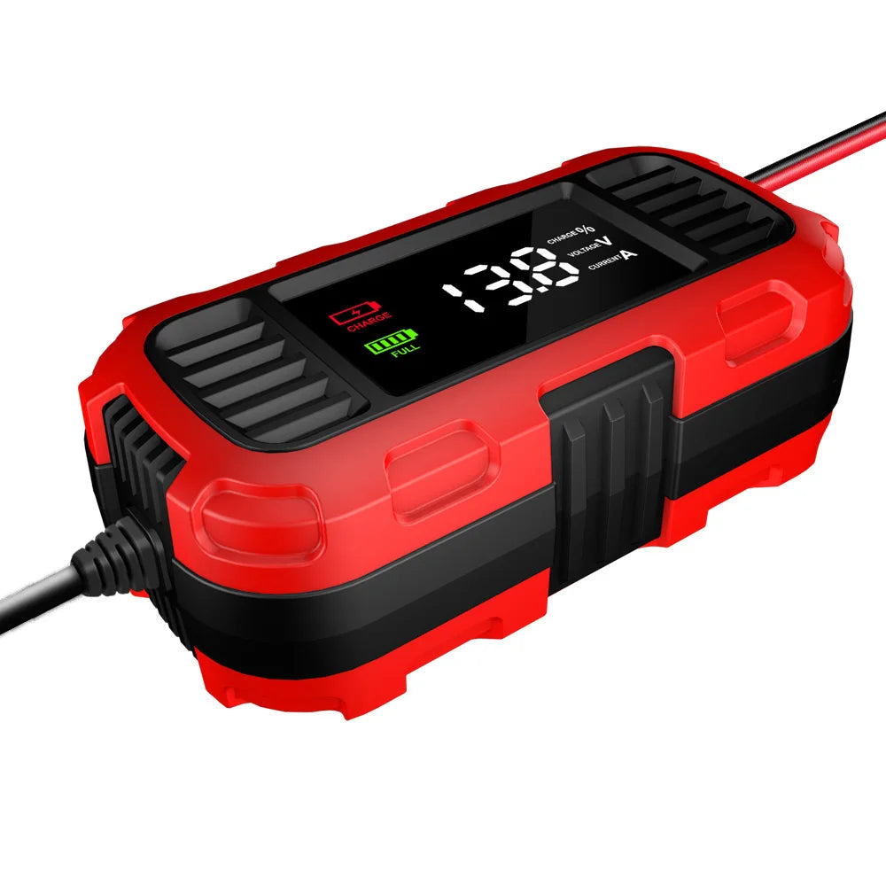 Smart Battery Charger For Lead-Acid Battery Charger Digital For Car Motorcycle Scooter Battery Charging Battery Maintenance