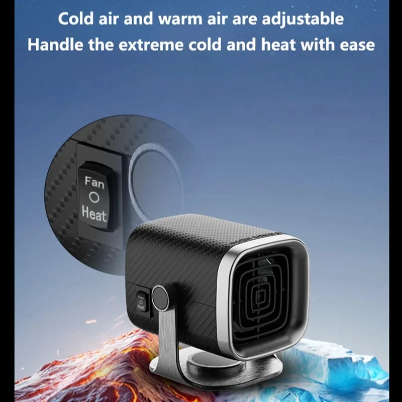 New Car Heater 12V/24V Electric Cooling Heating Fan Electric Heater Fan Windshield Defogging Demister Defroster Car supplies