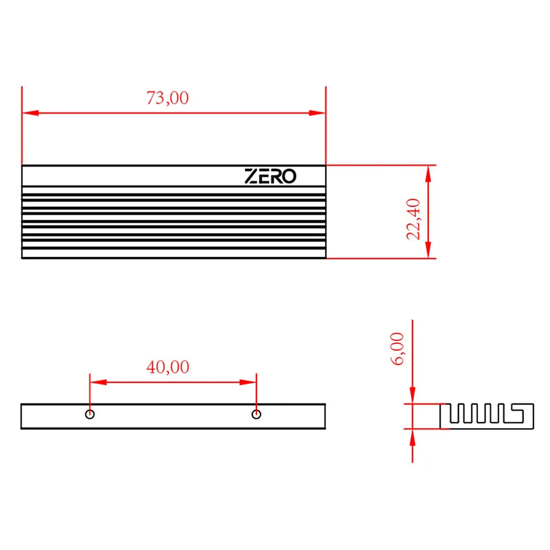 ID-COOLING M05 M.2 2280 SSD Heatsink M.2 NVME Radiator Aluminum Alloy Efficient Radiator with Thermal Silicone pad for PC