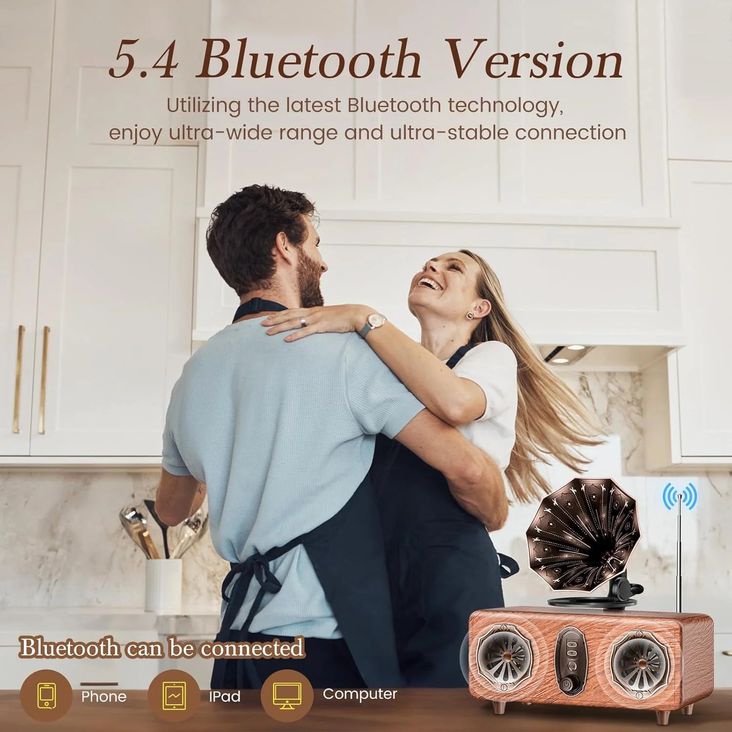 AS36 Bluetooth Speaker Features High-Quality Retro Multi-Functional FM Radio High-Volume Wireless Audio System Subwoofer Gift