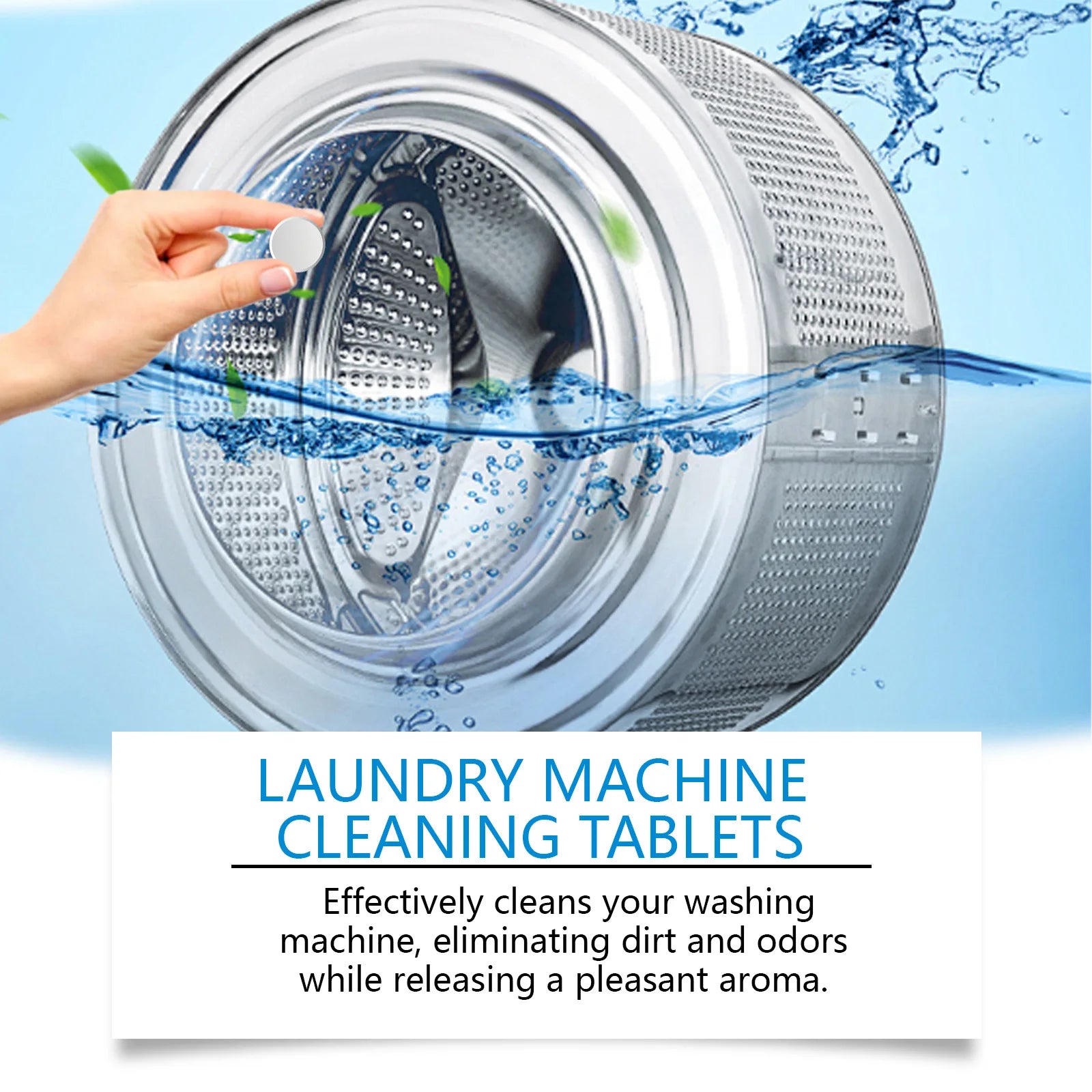 Washing Machine Cleaner Tablet Washer Deep Cleaning Tank Effervescent Descaling Machine Odor Removal Laundry Machine Clean Agent